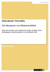 Die Akzeptanz von Elektromobilität