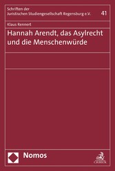 Hannah Arendt, das Asylrecht und die Menschenwürde