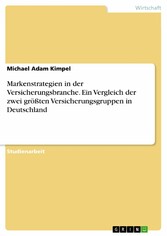 Markenstrategien in der Versicherungsbranche. Ein Vergleich der zwei größten Versicherungsgruppen in Deutschland