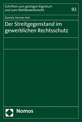 Der Streitgegenstand im gewerblichen Rechtsschutz