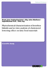 Phytochemical characterization of Averrhoa bilimbi and in vitro analysis of cholesterol lowering effect on fatty food materials