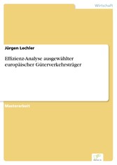 Effizienz-Analyse ausgewählter europäischer Güterverkehrsträger