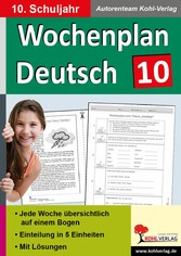 Wochenplan Deutsch / Klasse 10