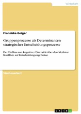 Gruppenprozesse als Determinanten strategischer Entscheidungsprozesse