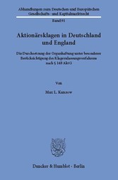 Aktionärsklagen in Deutschland und England.