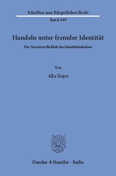 Handeln unter fremder Identität.