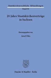 20 Jahre Staatskirchenverträge in Sachsen.