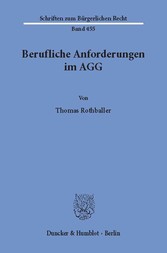 Berufliche Anforderungen im AGG.