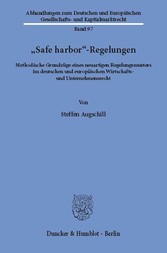 »Safe harbor«-Regelungen.