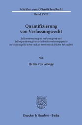 Quantifizierung von Verfassungsrecht.