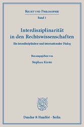 Interdisziplinarität in den Rechtswissenschaften.