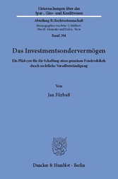 Das Investmentsondervermögen.