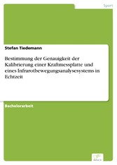 Bestimmung der Genauigkeit der Kalibrierung einer Kraftmessplatte und eines Infrarotbewegungsanalysesystems in Echtzeit