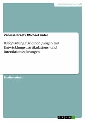 Hilfeplanung für einen Jungen mit Entwicklungs-, Artikulations- und Interaktionsstörungen