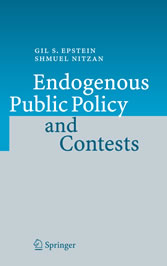 Endogenous Public Policy and Contests