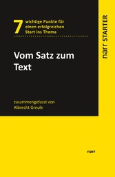 Vom Satz zum Text