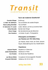 Transit 33. Europäische Revue