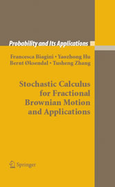 Stochastic Calculus for Fractional Brownian Motion and Applications