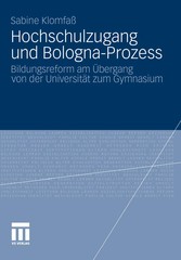 Hochschulzugang und Bologna-Prozess