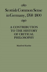 Scottish Common Sense in Germany, 1768-1800