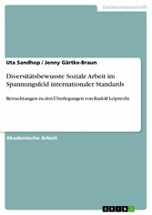 Diversitätsbewusste Soziale Arbeit im Spannungsfeld internationaler Standards