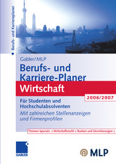 Gabler / MLP Berufs- und Karriere-Planer Wirtschaft 2006/2007