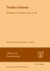 Notker latinus. Die Quellen zu den Psalmen