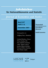 Gesundheitsökonomie  /  Health Economics