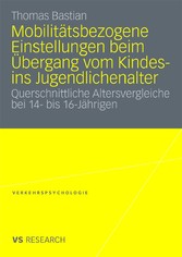 Mobilitätsbezogene Einstellungen beim Übergang vom Kindes- ins Jugendlichenalter