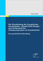 Die Entscheidung des Europäischen Gerichtshofes ´´Schultz-Hoff / Stringer´´  zum Fortbestand des Urlaubsanspruches im Krankheitsfall