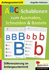 ABC-Schablonen zum Ausmalen, Schneiden und Basteln