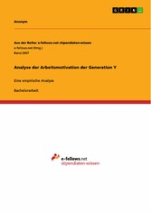 Analyse der Arbeitsmotivation der Generation Y