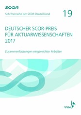 Deutscher SCOR-Preis für Aktuarwissenschaften 2017