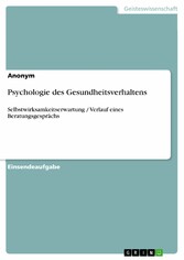 Psychologie des Gesundheitsverhaltens