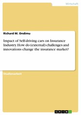 Impact of Self-driving cars on Insurance Industry. How do (external) challenges and innovations change the insurance market?