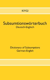 Subsumtionswörterbuch Deutsch-Englisch