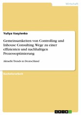 Gemeinsamkeiten von Controlling und Inhouse Consulting. Wege zu einer effizienten und nachhaltigen Prozessoptimierung