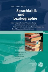 Sprachkritik und Lexikographie