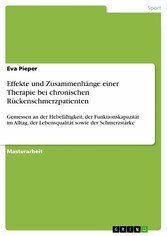 Effekte und Zusammenhänge einer Therapie bei chronischen Rückenschmerzpatienten