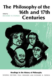 Philosophy of the Sixteenth and Seventeenth Centuries