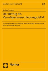 Der Betrug als Vermögensverschiebungsdelikt