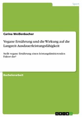 Vegane Ernährung und die Wirkung auf die Langzeit-Ausdauerleistungsfähigkeit