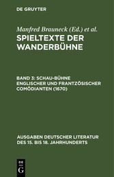 Schau-Bühne englischer und frantzösischer Comödianten (1670)