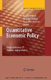 Quantitative Economic Policy