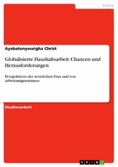 Globalisierte Haushaltsarbeit. Chancen und Herausforderungen