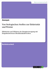 Von biologischen Stoffen zur Elektrizität und Wärme