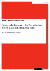 Strategische Interessen der Europäischen Union in der Außenhandelspolitik