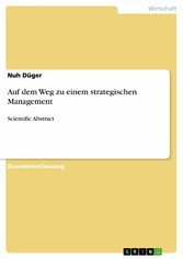 Auf dem Weg zu einem strategischen Management