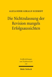 Die Nichtzulassung der Revision mangels Erfolgsaussichten