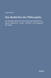 Das Bedürfnis der Philosophie